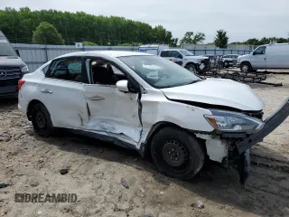 2017 Nissan Sentra S with VIN 3N1AB7AP9HY241806, listed as a Copart auction lot 58540785 with 125,028 mi miles and Salvage title. Bid and sale history available at DreamBid. Image 4.