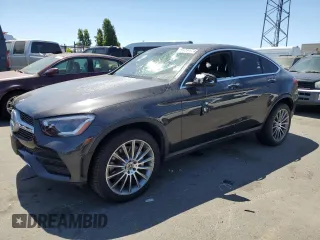 2020 Mercedes-Benz GLC with VIN W1N0J8EBXLF800823, listed as a Copart auction lot 60740174 with 36,025 mi miles and Salvage Title. Bid and sale history available at carsss.com. Image 1.