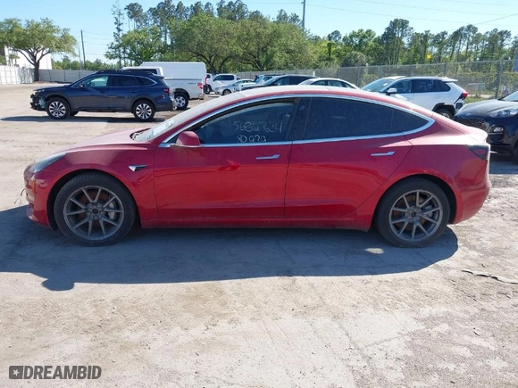 2020 Tesla Model 3 Long Range with VIN 5YJ3E1EB5LF783269, listed as a IAAI auction lot 41834249 with NaN miles. Bid and sale history available at carsss.com. Image 13.