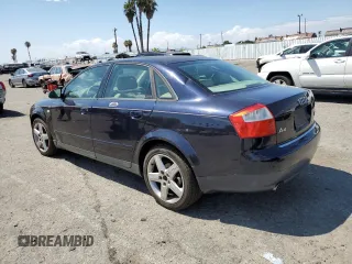 2003 Audi A4 1.8T with VIN WAULC68E93A316080, listed as a Copart auction lot 65381054 with 102,383 mi miles and Salvage Title. Bid and sale history available at carsss.com. Image 2.