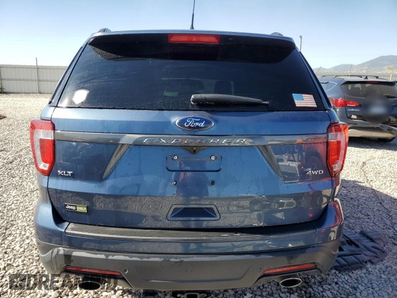 2019 Ford Explorer XLT z VIN 1FM5K8D88KGA39097, wystawiony jako Copart lot #61062594 z przebiegiem 35 578 mil mil oraz Szkoda całkowita • Salvage title. Historia ofert i sprzedaży dostępna na DreamBid. Obrazek 6.
