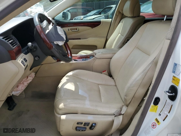 2011 Lexus LS 460 L with VIN JTHGL5EF3B5043722, listed as a Copart auction lot 66311084 with NaN miles and Salvage Title. Bid and sale history available at carsss.com. Image 7.