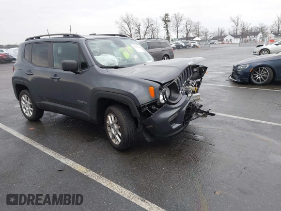 2022 Jeep Renegade Latitude with VIN ZACNJDB18NPN78989, listed as a IAAI auction lot 41636684 with 19,763 mi miles and . Bid and sale history available at DreamBid. Image 1.