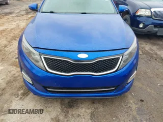 2015 Kia Optima SX Turbo with VIN 5XXGR4A62FG370758, listed as a IAAI auction lot 41631878 with 161,548 mi miles. Bid and sale history available at carsss.com. Image 13.