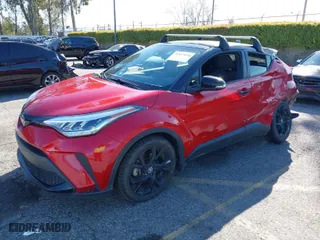 2021 Toyota C-HR LE with VIN JTNKHMBX3M1111916, listed as a IAAI auction lot 41837020 with 65,298 mi miles. Bid and sale history available at carsss.com. Image 2.