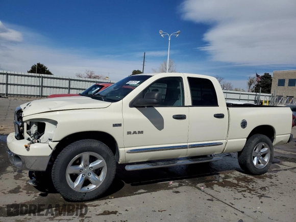 2008 Dodge 1500 ST with VIN 1D7HU18258J163967, listed as a Copart auction lot 48067015 with 141,303 mi miles and Salvage Title. Bid and sale history available at DreamBid. Image 1.