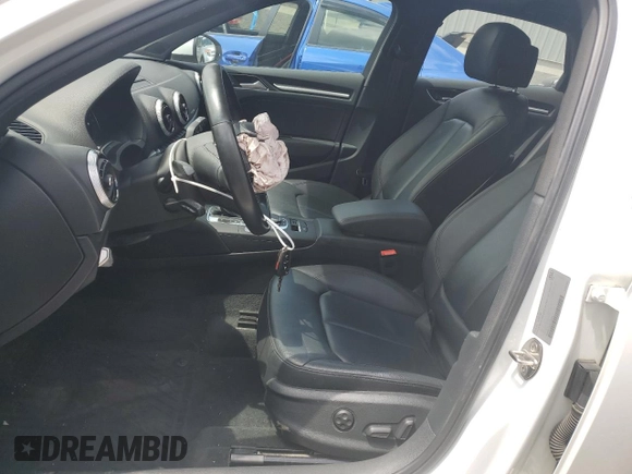 2017 Audi A3 Sedan Premium with VIN WAUB8GFF3H1020963, listed as a Copart auction lot 52640554 with 51,820 mi miles. Bid and sale history available at carsss.com. Image 7.