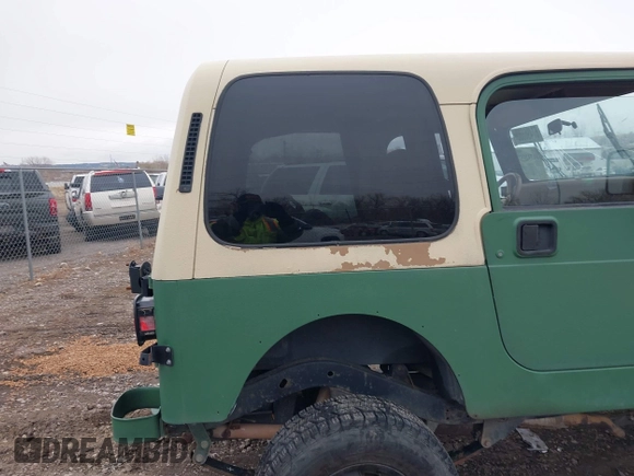 1995 Jeep Wrangler with VIN 1J4FY29S9SP274563, listed as a IAAI auction lot 41732557 with 76,540 mi miles. Bid and sale history available at carsss.com. Image 8.