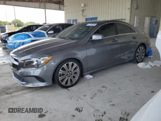 2018 Mercedes-Benz CLA with VIN WDDSJ4EB4JN615989, listed as a Copart auction lot 52168595 with 47,286 mi miles and Non Repairable. Bid and sale history available at carsss.com. Image 1.