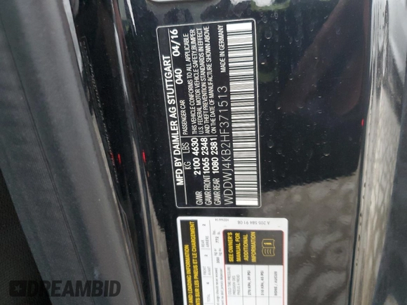 2017 Mercedes-Benz C 300 z VIN WDDWJ4KB2HF371513, wystawiony jako Copart lot #51837745 z przebiegiem 111 560 mil mil oraz Szkoda całkowita • Salvage title. Historia ofert i sprzedaży dostępna na DreamBid. Obrazek 12.