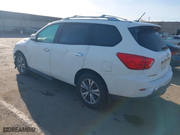 2017 Nissan Pathfinder SL with VIN 5N1DR2MN1HC627322, listed as a IAAI auction lot 41725381 with 107,934 mi miles. Bid and sale history available at carsss.com. Image 3.