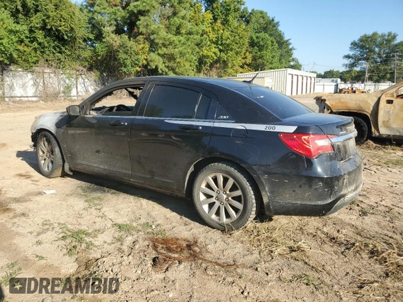 2013 Chrysler 200 LX with VIN 1C3CCBAB6DN669662, listed as a Copart auction lot 73813984 with Not Provided miles and Salvage Title. Bid and sale history available at carsss.com. Image 2.
