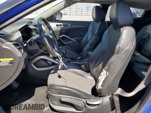 2013 Hyundai Veloster w/Red Int with VIN KMHTC6AD2DU150842, listed as a Copart auction lot 66378455 with 119,901 mi miles and Clean title. Bid and sale history available at DreamBid. Image 7.