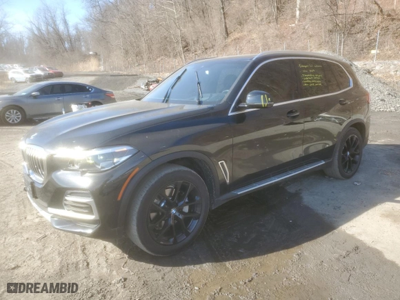 2023 BMW X5 xDrive40i with VIN 5UXCR6C03P9P69629, listed as a Copart auction lot 48084995 with 50,771 mi miles and Salvage Title. Bid and sale history available at carsss.com. Image 1.