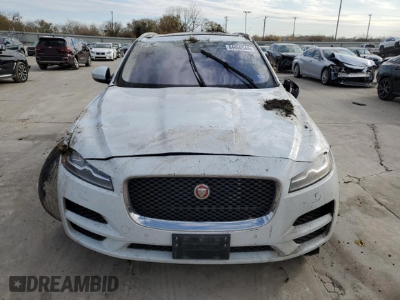 2018 Jaguar F-Pace 30t Portfolio with VIN SADCN2GXXJA321914, listed as a Copart auction lot 84450544 with 115,374 mi miles and Salvage title. Bid and sale history available at DreamBid. Image 5.