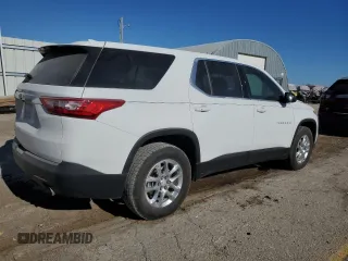 2020 Chevrolet Traverse LS with VIN 1GNERFKW8LJ149343, listed as a Copart auction lot 83079664 with 115,352 mi miles and Salvage Title. Bid and sale history available at carsss.com. Image 3.
