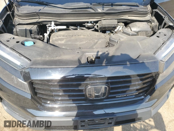 2023 Honda Ridgeline Black Edition with VIN 5FPYK3F85PB019576, listed as a Copart auction lot 48588305 with 56,563 mi miles and Salvage title. Bid and sale history available at DreamBid. Image 12.