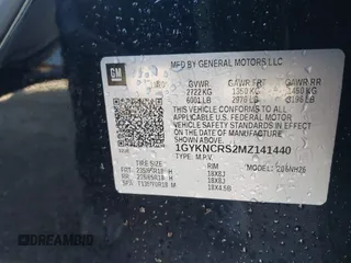 2021 Cadillac XT5 FWD Premium Luxury z VIN 1GYKNCRS2MZ141440, wystawiony jako IAAI lot #41874409 z przebiegiem 76 911 mil mil oraz . Historia ofert i sprzedaży dostępna na DreamBid. Obrazek 9.