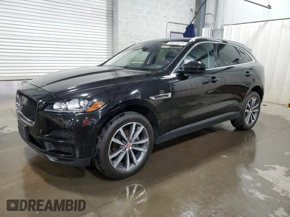 2019 Jaguar F-Pace 25t Prestige with VIN SADCK2FX0KA352021, listed as a Copart auction lot 50015475 with 69,786 mi miles and Salvage Title. Bid and sale history available at DreamBid. Image 1.