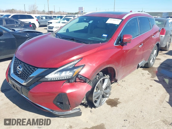 2019 Nissan Murano S with VIN 5N1AZ2MS9KN153687, listed as a IAAI auction lot 41380549 with 37,963 mi miles. Bid and sale history available at carsss.com. Image 17.