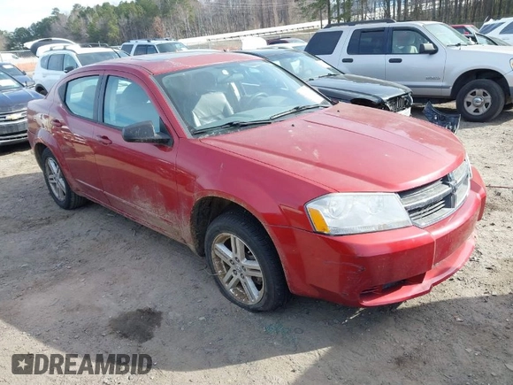 2008 Dodge Avenger SXT with VIN 1B3LC56KX8N560067, listed as a IAAI auction lot 41666217 with 100,037 mi miles and . Bid and sale history available at carsss.com. Image 1.