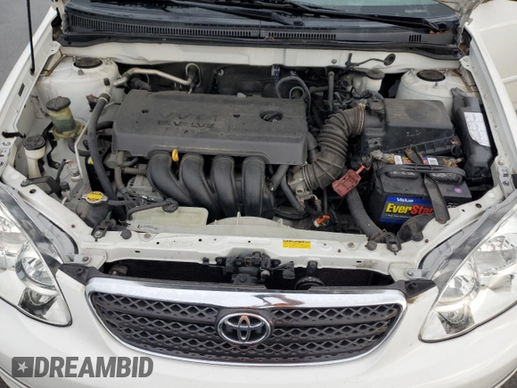 2008 Toyota Corolla CE with VIN 2T1BR32E18C904806, listed as a Copart auction lot 55572675 with 213,086 mi miles and Salvage Title. Bid and sale history available at DreamBid. Image 11.