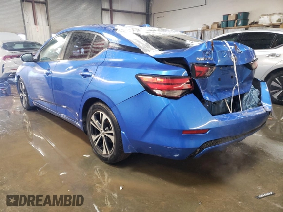 2020 Nissan Sentra SV with VIN 3N1AB8CV0LY310229, listed as a Copart auction lot 48585435 with 49,936 mi miles and Salvage Title. Bid and sale history available at carsss.com. Image 2.