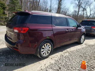 2015 Kia Sedona EX with VIN KNDMC5C16F6026229, listed as a Copart auction lot 50237325 with 224,183 mi miles and Salvage Title. Bid and sale history available at DreamBid. Image 3.