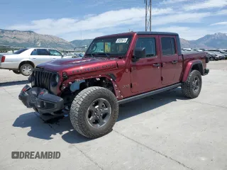 2021 Jeep Gladiator Rubicon with VIN 1C6JJTBG7ML536534, listed as a Copart auction lot 59205875 with 38,406 mi miles and Salvage title. Bid and sale history available at DreamBid. Image 1.