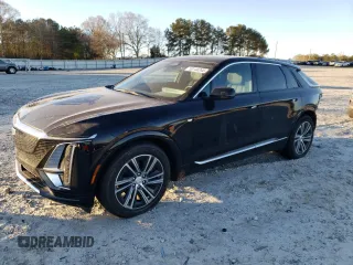 2024 Cadillac LYRIQ Luxury z VIN 1GYKPPRK8RZ100433, wystawiony jako Copart lot #50148245 z przebiegiem 6 694 mil mil oraz Szkoda całkowita • Salvage title. Historia ofert i sprzedaży dostępna na DreamBid. Obrazek 1.