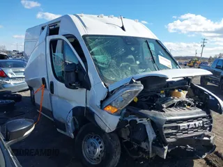 2024 Ram ProMaster Cargo with VIN 3C6MRVHG9RE116749, listed as a IAAI auction lot 41496850 with 53,378 mi miles. Bid and sale history available at carsss.com. Image 1.