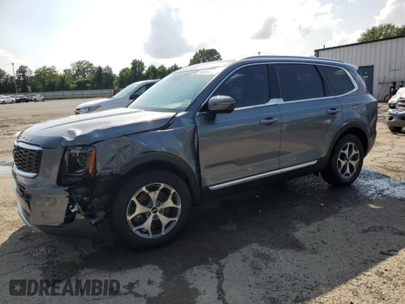2022 Kia Telluride EX z VIN 5XYP3DHC2NG312799, wystawiony jako Copart lot #55564915 z przebiegiem 70 253 mil mil oraz Szkoda całkowita • Salvage title. Historia ofert i sprzedaży dostępna na DreamBid. Obrazek 1.