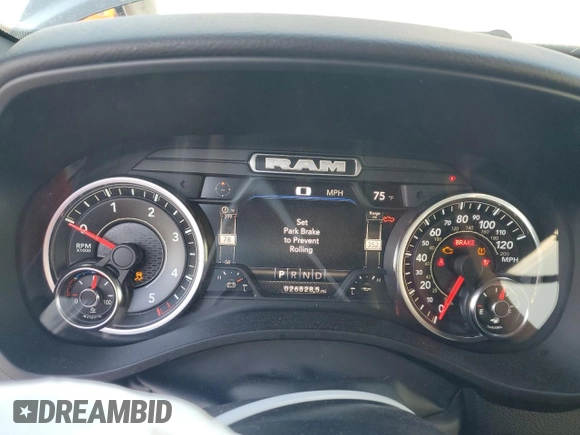 2022 Ram 1500 Lone Star with VIN 1C6RREFM0NN276944, listed as a Copart auction lot 86321034 with 26,828 mi miles and Non repairable. Bid and sale history available at DreamBid. Image 9.