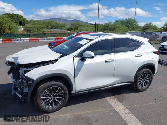 2025 Lexus NX 250 Premium with VIN JTJGDCAZ2S2020658, listed as a IAAI auction lot 42036187 with 2,404 mi miles and . Bid and sale history available at DreamBid. Image 6.