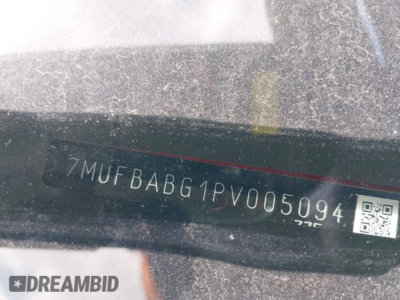 2023 Toyota Corolla Cross Hybrid S with VIN 7MUFBABG1PV005094, listed as a IAAI auction lot 42162727 with Not provided miles and . Bid and sale history available at DreamBid. Image 9.