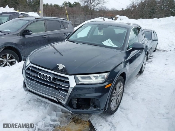 2018 Audi Q5 Premium Plus with VIN WA1BNAFY9J2132381, listed as a IAAI auction lot 41595689 with 66,543 mi miles. Bid and sale history available at carsss.com. Image 2.