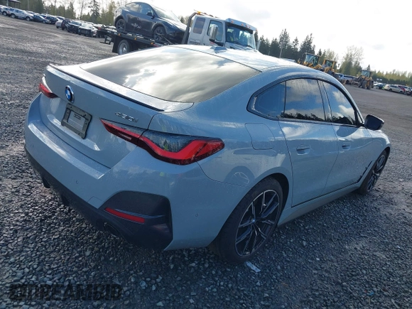 2024 BMW 4 Series 430i xDrive with VIN WBA73AV06RFR74187, listed as a IAAI auction lot 42017366 with 19,325 mi miles. Bid and sale history available at carsss.com. Image 4.