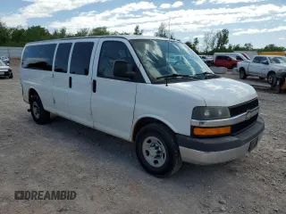 2013 Chevrolet Express Passenger LT with VIN 1GAZG1FG9D1189947, listed as a Copart auction lot 54183165 with 84,745 mi miles and Salvage title. Bid and sale history available at DreamBid. Image 4.