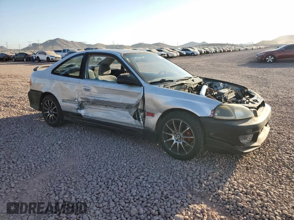 1996 Honda Civic DX with VIN 1HGEJ6123TL038087, listed as a Copart auction lot 73324574 with 159,772 mi miles and Salvage Title. Bid and sale history available at carsss.com. Image 4.