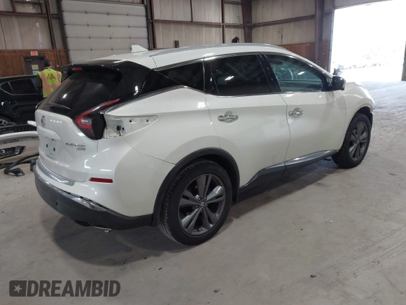 2020 Nissan Murano Platinum z VIN 5N1AZ2DS7LN149378, wystawiony jako IAAI lot #42348008 z przebiegiem 53 954 mil mil oraz . Historia ofert i sprzedaży dostępna na DreamBid. Obrazek 4.