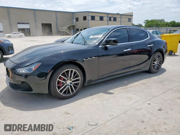 2014 Maserati Ghibli S Q4 with VIN ZAM57RTA8E1097777, listed as a Copart auction lot 59604665 with 86,135 mi miles and Salvage title. Bid and sale history available at DreamBid. Image 1.