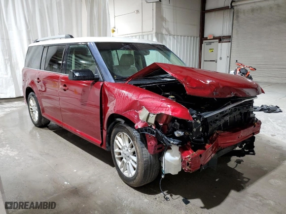 2013 Ford Flex SEL with VIN 2FMHK6C81DBD00194, listed as a Copart auction lot 49698915 with 199,232 mi miles and Salvage Title. Bid and sale history available at carsss.com. Image 4.