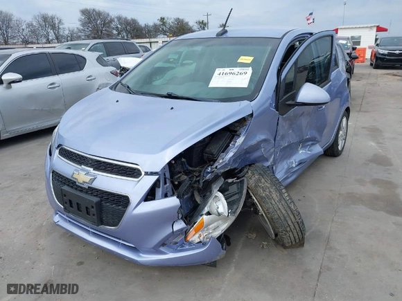 2014 Chevrolet Spark LT with VIN KL8CD6S98EC532384, listed as a IAAI auction lot 41696269 with 11,196 mi miles. Bid and sale history available at carsss.com. Image 2.