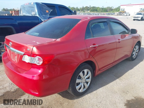 2013 Toyota Corolla L with VIN 2T1BU4EE6DC041849, listed as a IAAI auction lot 42077563 with 145,006 mi miles. Bid and sale history available at carsss.com. Image 4.