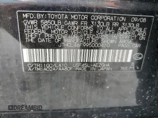 2009 Lexus LS 460 z VIN JTHCL46F995000410, wystawiony jako Copart lot #65979874 z przebiegiem 152 999 mil mil oraz Szkoda całkowita • Salvage title. Historia ofert i sprzedaży dostępna na DreamBid. Obrazek 14.