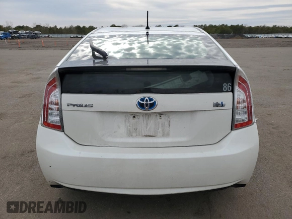 2014 Toyota Prius Four with VIN JTDKN3DU1E0382314, listed as a Copart auction lot 53436745 with 235,097 mi miles and Salvage Title. Bid and sale history available at carsss.com. Image 6.