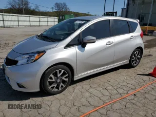 2015 Nissan Note SV with VIN 3N1CE2CP9FL438680, listed as a Copart auction lot 51595395 with 105,201 mi miles and Salvage Title. Bid and sale history available at DreamBid. Image 1.