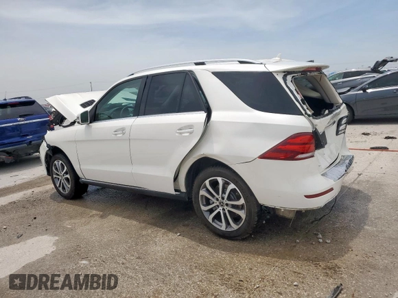 2017 Mercedes-Benz GLE 350 with VIN 4JGDA5JB8HA959109, listed as a Copart auction lot 56935135 with 99,425 mi miles and Salvage title. Bid and sale history available at DreamBid. Image 2.