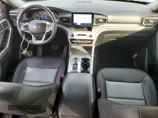 2023 Ford Explorer XLT with VIN 1FMSK7DH3PGA95078, listed as a Copart auction lot 43960065 with 20,344 mi miles and Salvage Title. Bid and sale history available at carsss.com. Image 8.