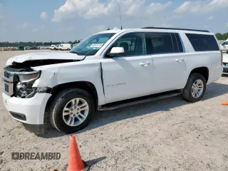 2019 Chevrolet Suburban LT with VIN 1GNSKHKC2KR346694, listed as a Copart auction lot 60101775 with Not provided miles and Salvage title. Bid and sale history available at DreamBid. Image 1.